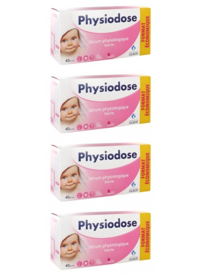 Physiodose Sterile Physiological Serum 4 x 40 Single Doses of 5ml - Image 1